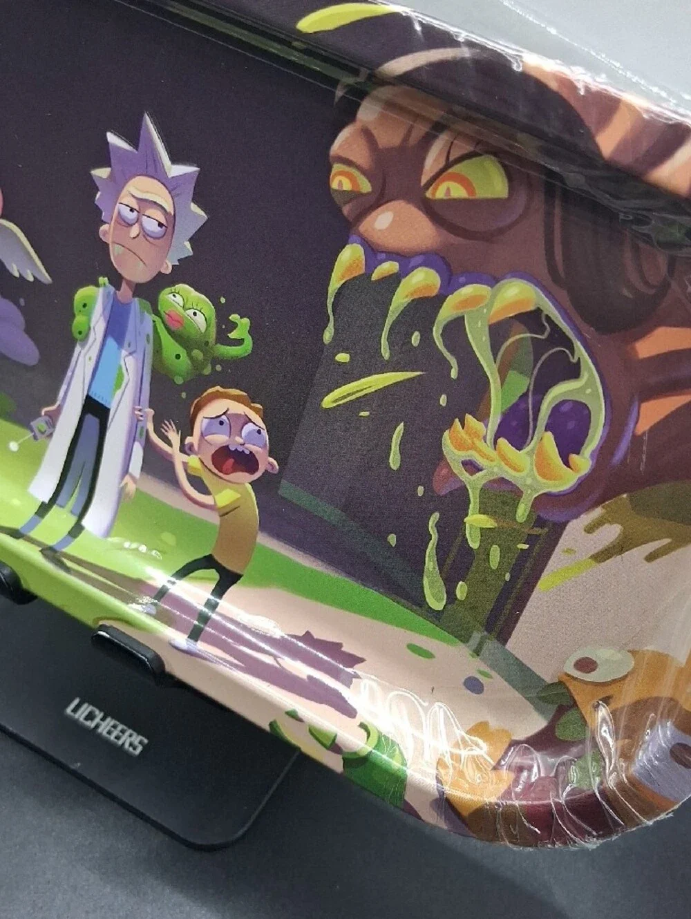 Rick and Morty Themed Metal Tray - Multicolor Pocket Sized